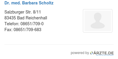 Dr med barbara scholtz