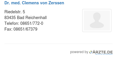Dr med clemens von zerssen