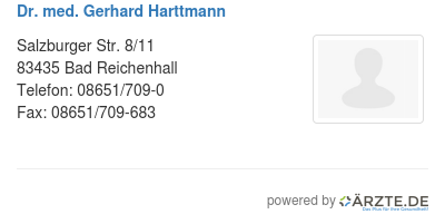 Dr med gerhard harttmann