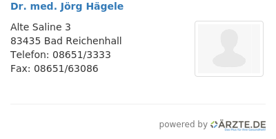 Dr med joerg haegele