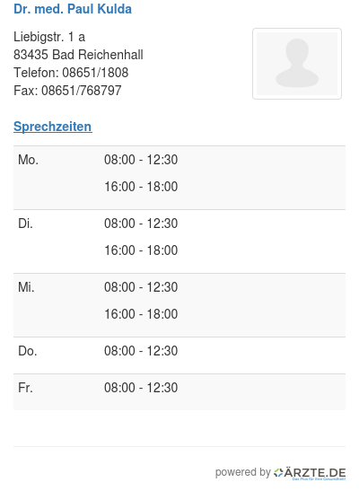 Dr med paul kulda