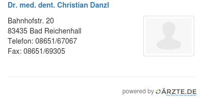 Dr med dent christian danzl