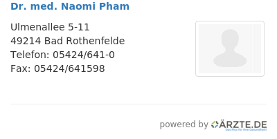 Dr med naomi pham