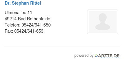 Dr stephan rittel