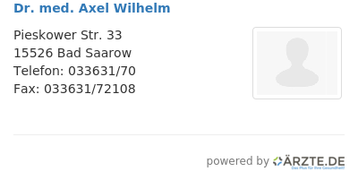 Dr med axel wilhelm 559815