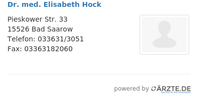 Dr med elisabeth hock 499205