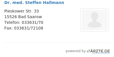 Dr med steffen hallmann
