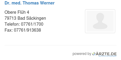 Dr med thomas werner 327697
