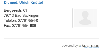 Dr med ulrich knuettel