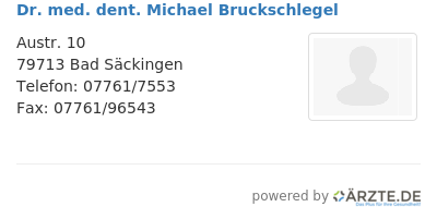 Dr med dent michael bruckschlegel