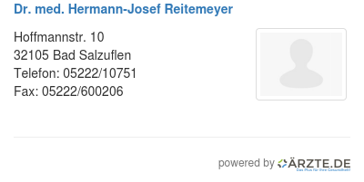 Dr med hermann josef reitemeyer