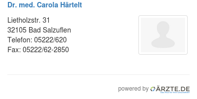 Dr med carola haertelt
