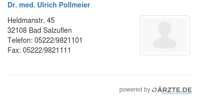 Dr med ulrich pollmeier 300585