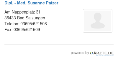 Dipl med susanne patzer