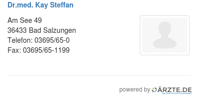 Dr med kay steffan