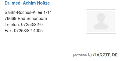 Dr med achim noltze