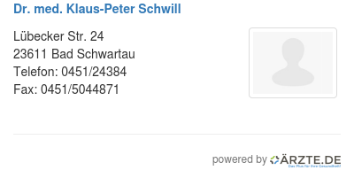 Dr med klaus peter schwill