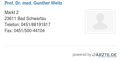 Prof dr med gunther weitz