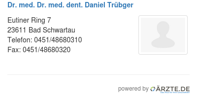 Dr med dr med dent daniel truebger