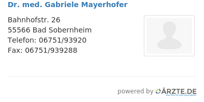 Dr med gabriele mayerhofer