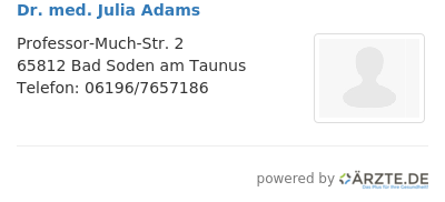 Dr med julia adams 587672
