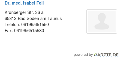 Dr med isabel fell