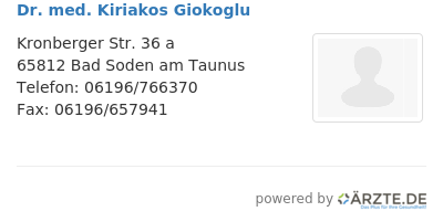 Dr med kiriakos giokoglu