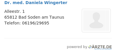 Dr med daniela wingerter