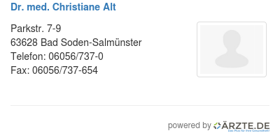 Dr med christiane alt