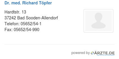 Dr med richard toepfer