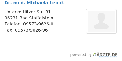 Dr med michaela lebok