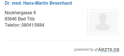 Dr med hans martin besenhard