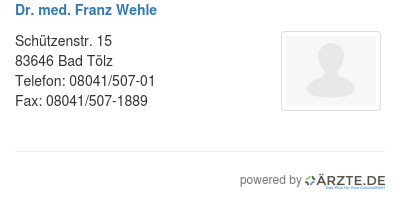 Dr med franz wehle