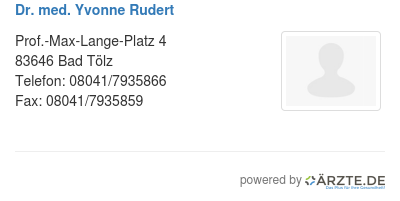 Dr med yvonne rudert