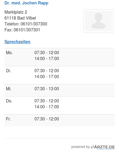 Dr med jochen rapp 289220
