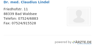 Dr med claudius lindel 650443