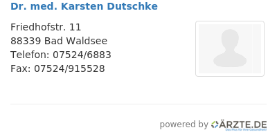 Dr med karsten dutschke