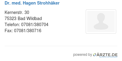 Dr med hagen strohhaeker