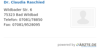 Dr claudia raschied