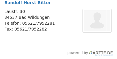 Randolf horst bitter 657864