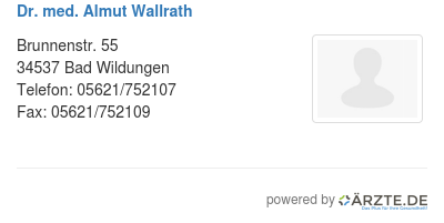 Dr med almut wallrath