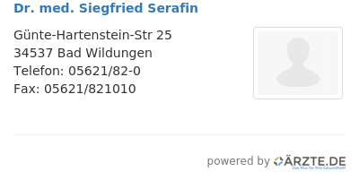 Dr med siegfried serafin