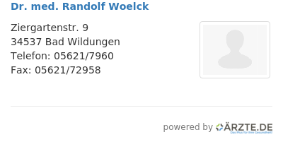 Dr med randolf woelck