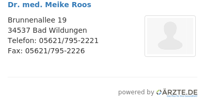 Dr med meike roos 559934