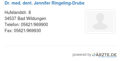Dr med dent jennifer ringeling drube