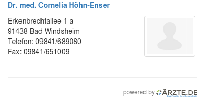 Dr med cornelia hoehn enser