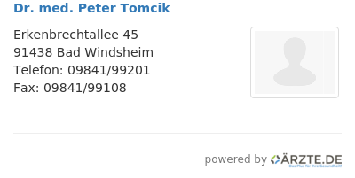 Dr med peter tomcik