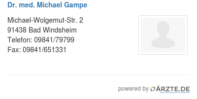 Dr med michael gampe