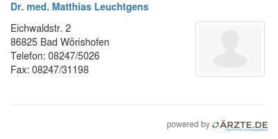 Dr med matthias leuchtgens