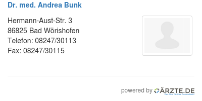 Dr med andrea bunk